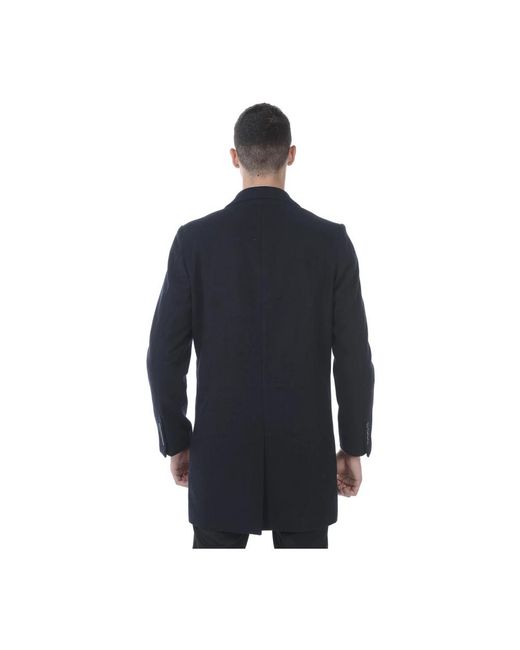 Daniele Alessandrini Blue Single-Breasted Coats for men
