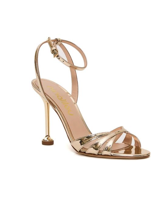 Ninalilou Metallic High Heel Sandals