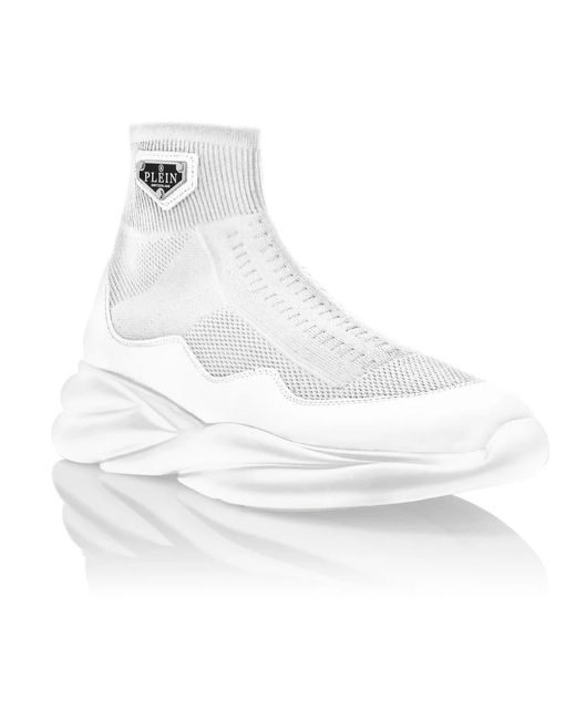 Philipp Plein White Runner Socks Skywalker