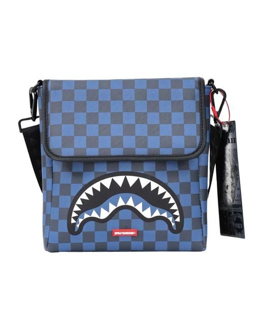 Sprayground Blue Cross Body Messenger for men