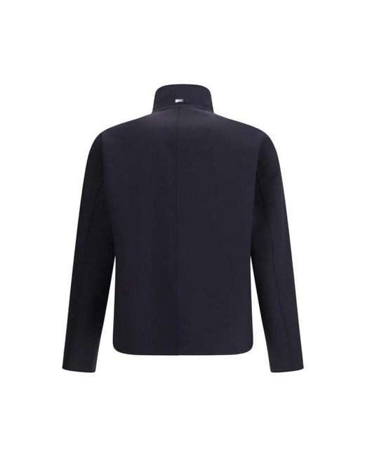 Herno Elastane Blend Getailleerde Jas in het Blue voor heren