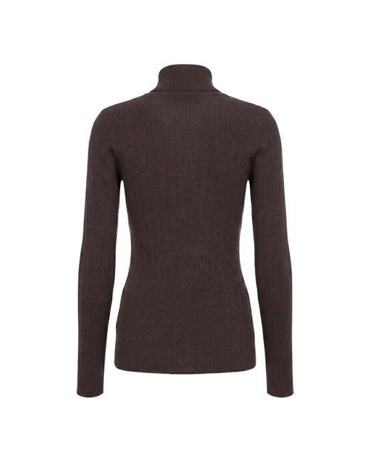 Elisabetta Franchi Brown Turtlenecks