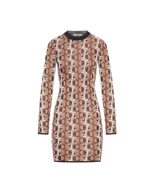 Fendi Multicolor Short Dresses