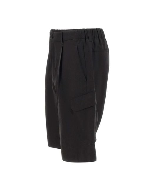 Herno Black Casual Shorts for men
