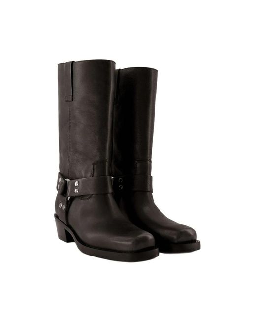 Paris Texas Black High Boots