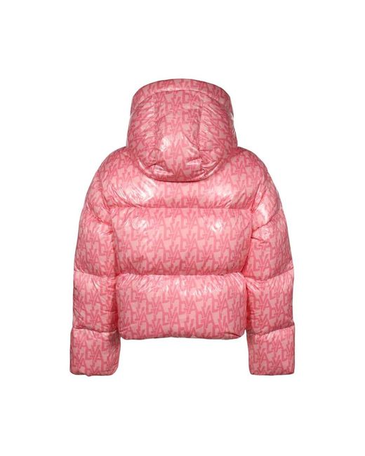 Duvetica Jassen ,Veelkleurig ,Monogram Print Down Jacket in het Pink
