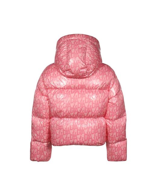 Duvetica Jassen ,Veelkleurig ,Monogram Print Down Jacket in het Pink