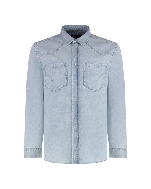 Dondup Denim Shirts in het Blue voor heren