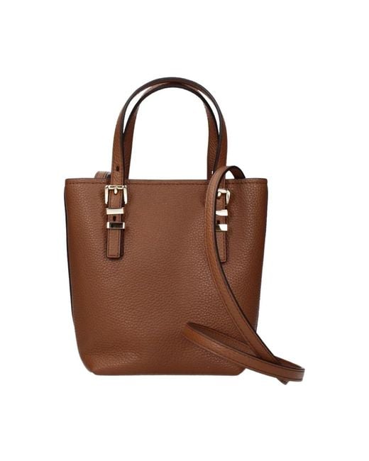 Michael Kors Brown Braune Lederhandtasche Mit Premium-Finish