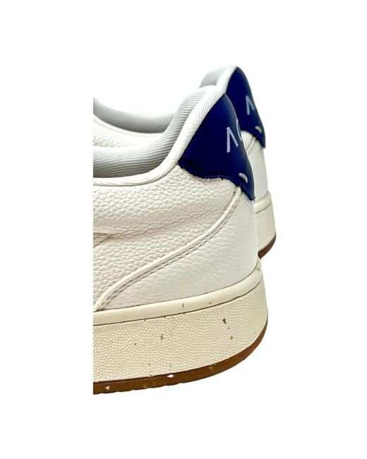 Acbc White Nachhaltige sneaker, weiß mit blauen akzenten