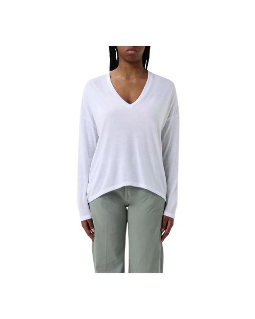 Long Sleeve Tops di Dondup in Gray