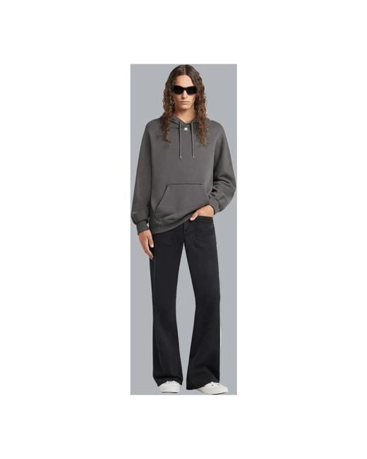 Courreges Gray Hoodies