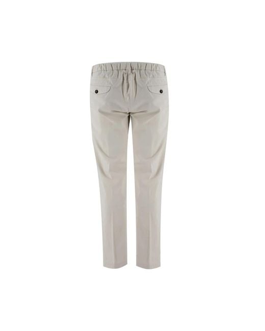Eleventy Gray Slim-Fit Trousers for men