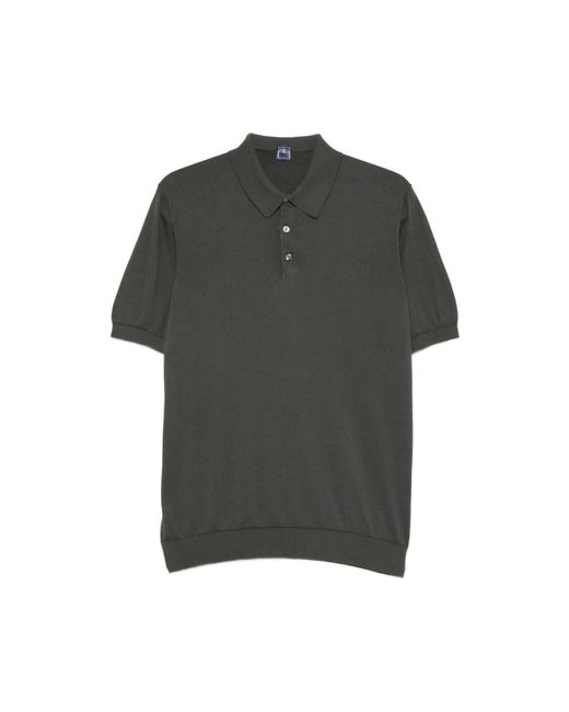 Fedeli Green Polo Shirts for men