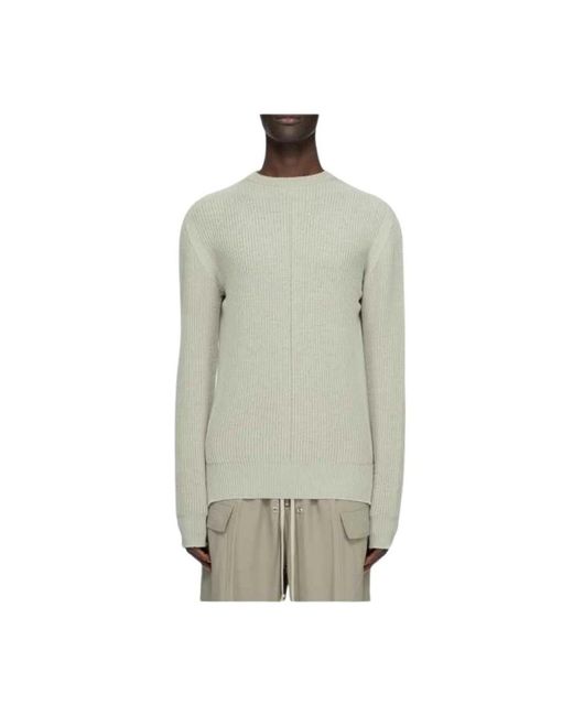 Rick Owens Gray Round-Neck Knitwear for men
