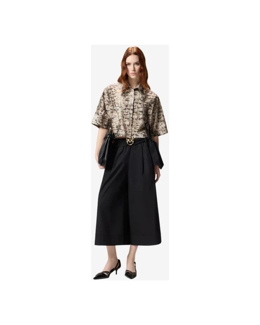 Pinko Black Wide Trousers