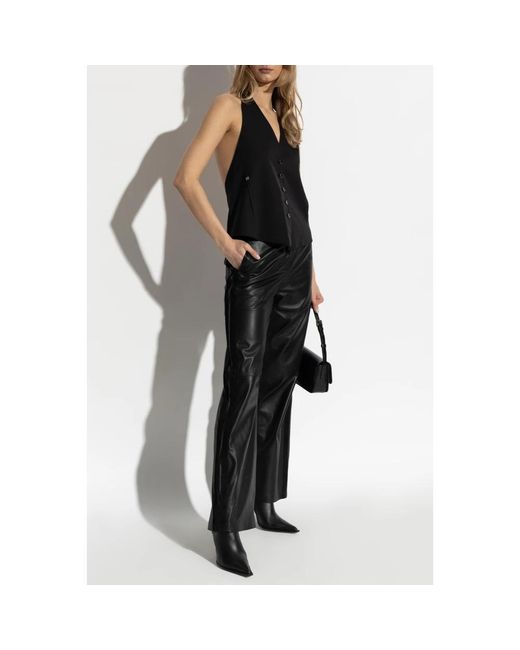 IRO Broeken ,Zwart ,Leer Leren Broek Uleth in het Black
