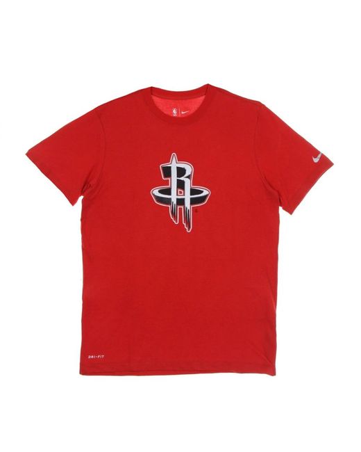 Nike Fitness ,Rood ,Katoen Essential Chrome Houroc Nba T-Shirt in het Red voor heren