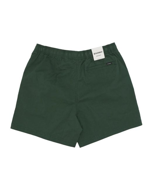 Element Green Casual Shorts for men