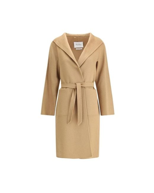 Max Mara Natural Luxuriöser Cashmere Lilia Mantel