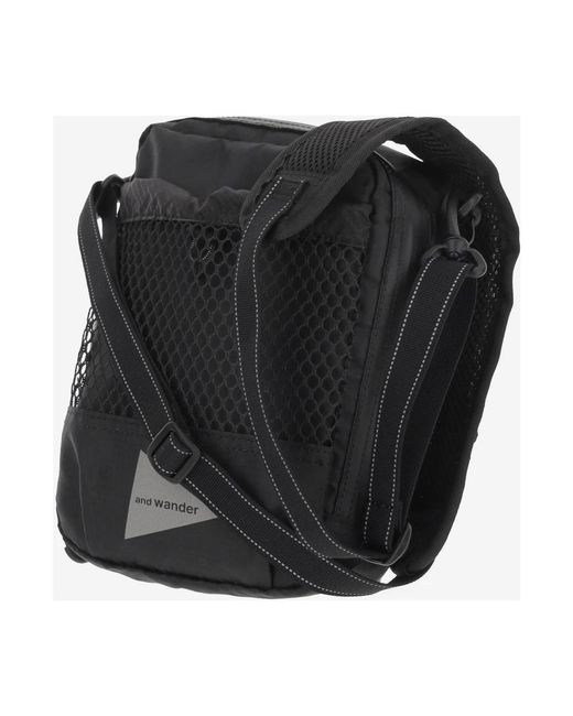 And Wander Black Messenger Bags for men