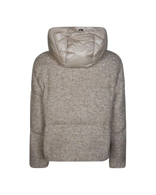 Herno Gray Winter Jackets
