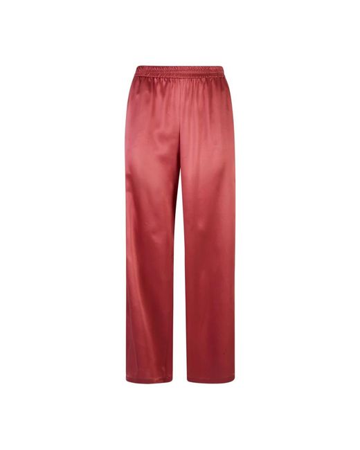 Eleventy Red Wide Trousers