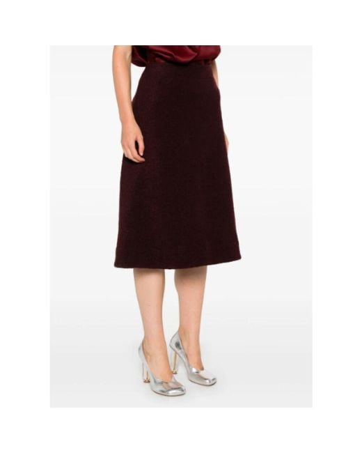 Midi Skirts Jil Sander de color Purple