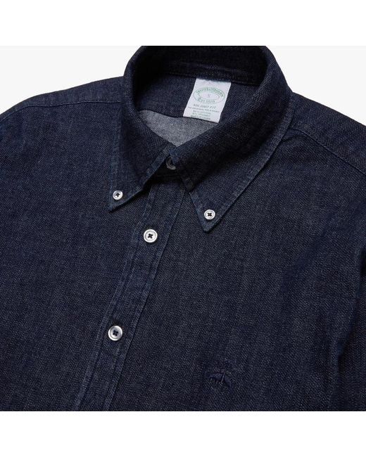 Brooks Brothers Blue Denim Shirts for men