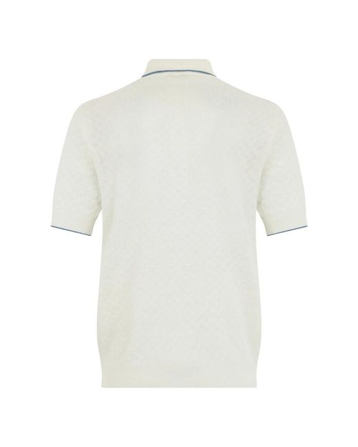 Fedeli White Round-Neck Knitwear for men
