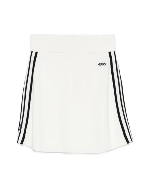Autry Rokken ,Wit ,Nylon Gebreide Viscose Rok in het White