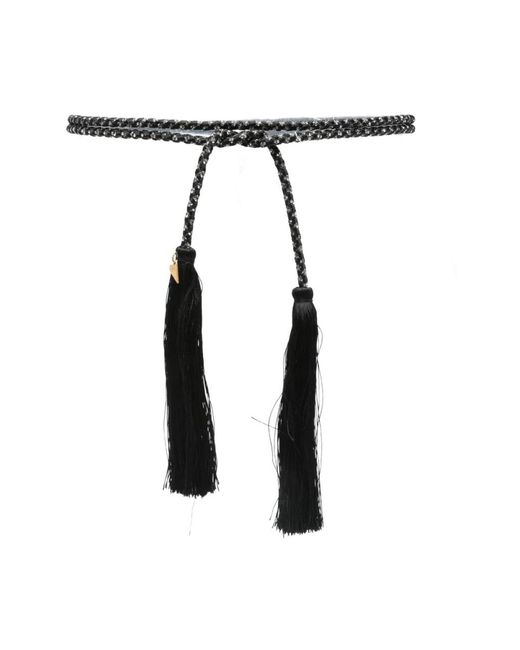Forte Forte Zwarte Riemen Voor Stijlvolle Outfits in het Black
