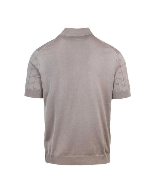 Paolo Pecora Gray Short Sleeve Shirts for men