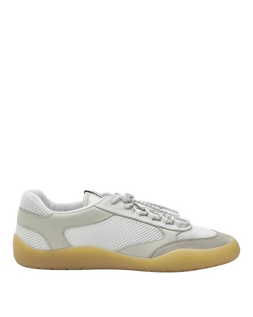Prada White Allacciate Sneakers