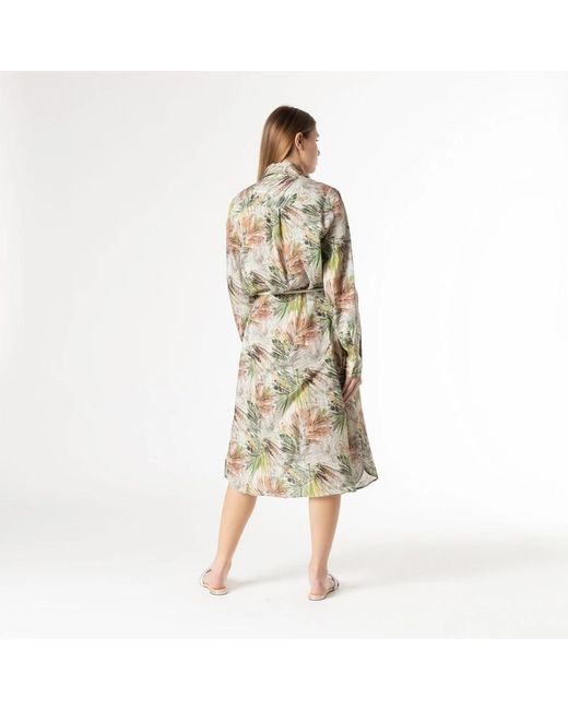Le Tricot Perugia Metallic Shirt Dresses