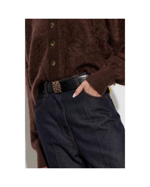 Max Mara Black Sumero Ledergürtel