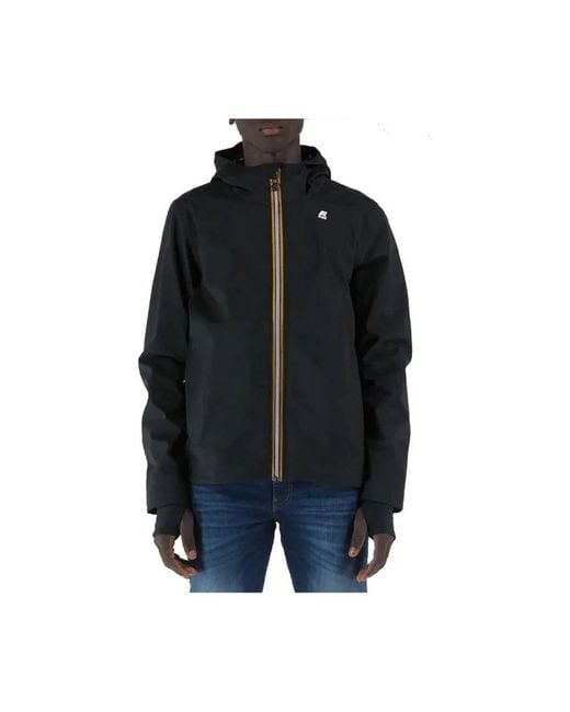 K-Way Black Winter Jackets for men