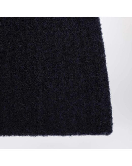 Roberto Collina Blue Blauer Strickmütze Hut