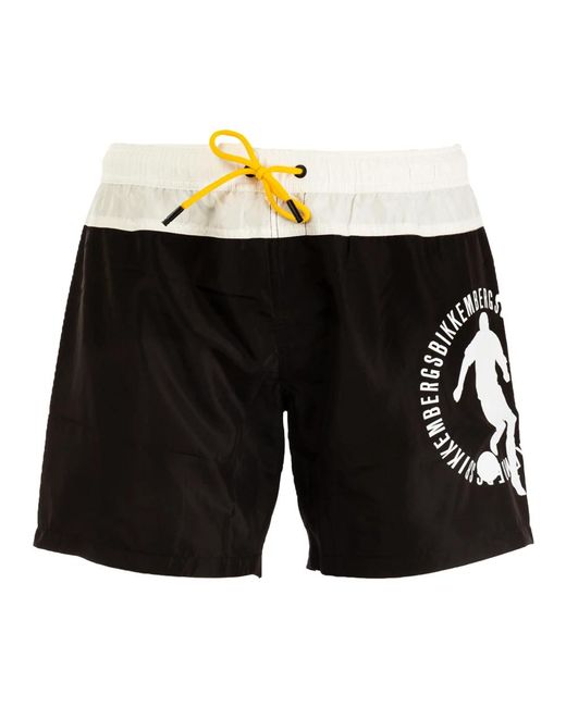 Bikkembergs Black Beachwear for men