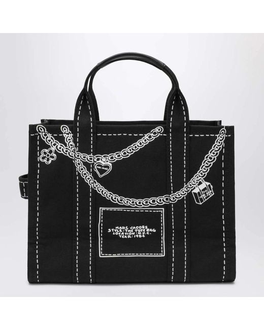 Marc Jacobs Black Schwarze Baumwolltaschen Für Frauen