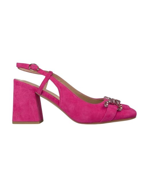Alma En Pena. Pink Schuhe mit absätzen steigbügelabsätze