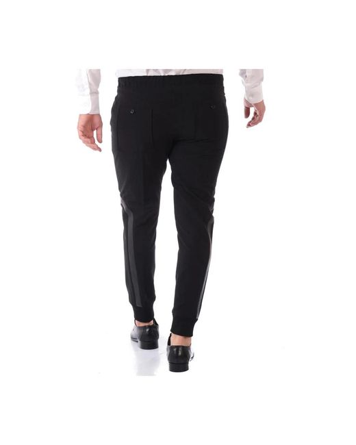 Daniele Alessandrini Black Sweatpants for men
