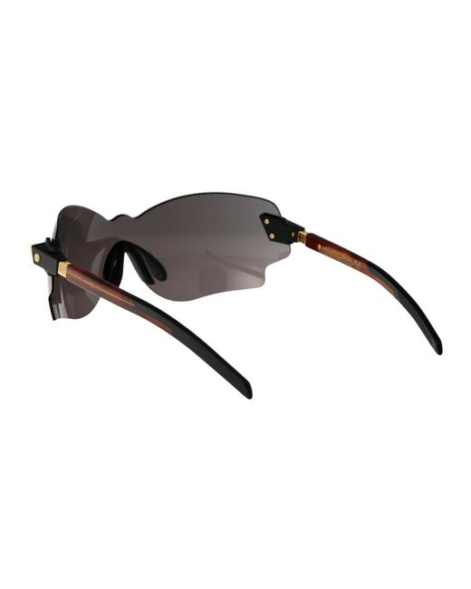 Kuboraum Brown Stylische sonnenbrille mit maske e51 design