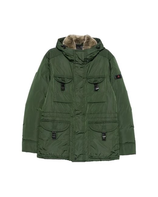 Peuterey Green Parkas for men