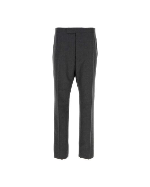 Slim-Fit Trousers di Thom Browne in Gray da Uomo