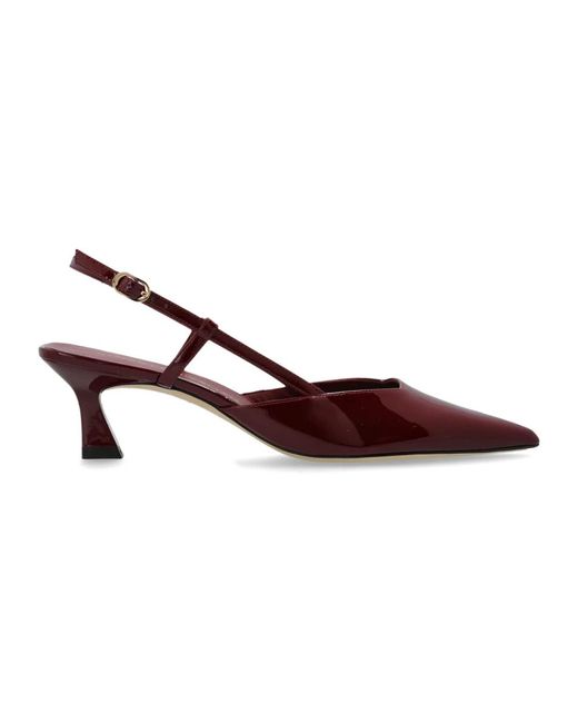 Stuart Weitzman Schoenen ,Rood ,Leer Vinnie 50 Slingback in het Brown