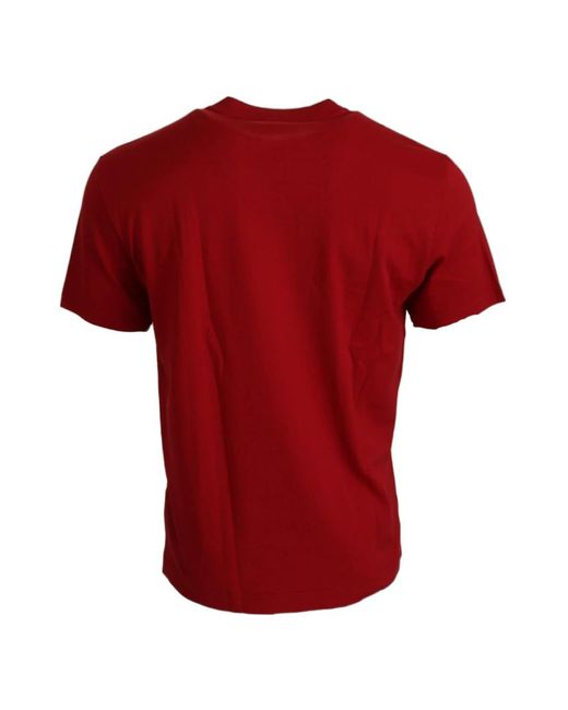 Dolce & Gabbana Red DG Logo Crewneck Top Exclusive T-shirt für Herren