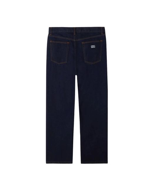 Obey Hardwork Denim in het Blue voor heren