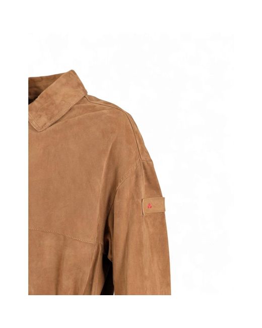 Peuterey Machuca Suede Jacket in het Brown