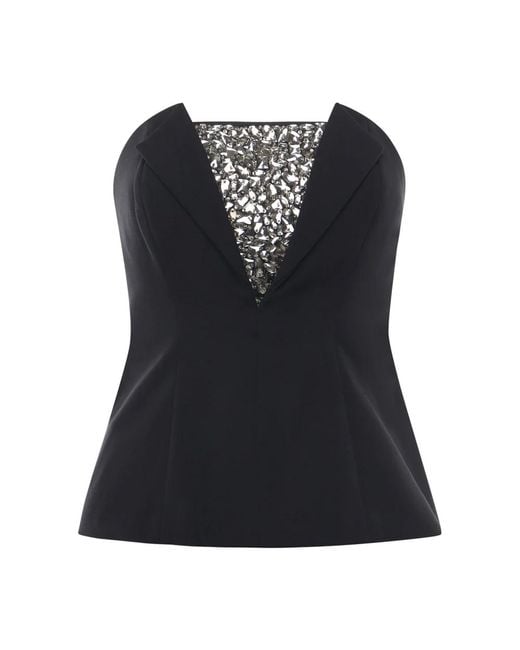 Genny Sleeveless Tops in het Black
